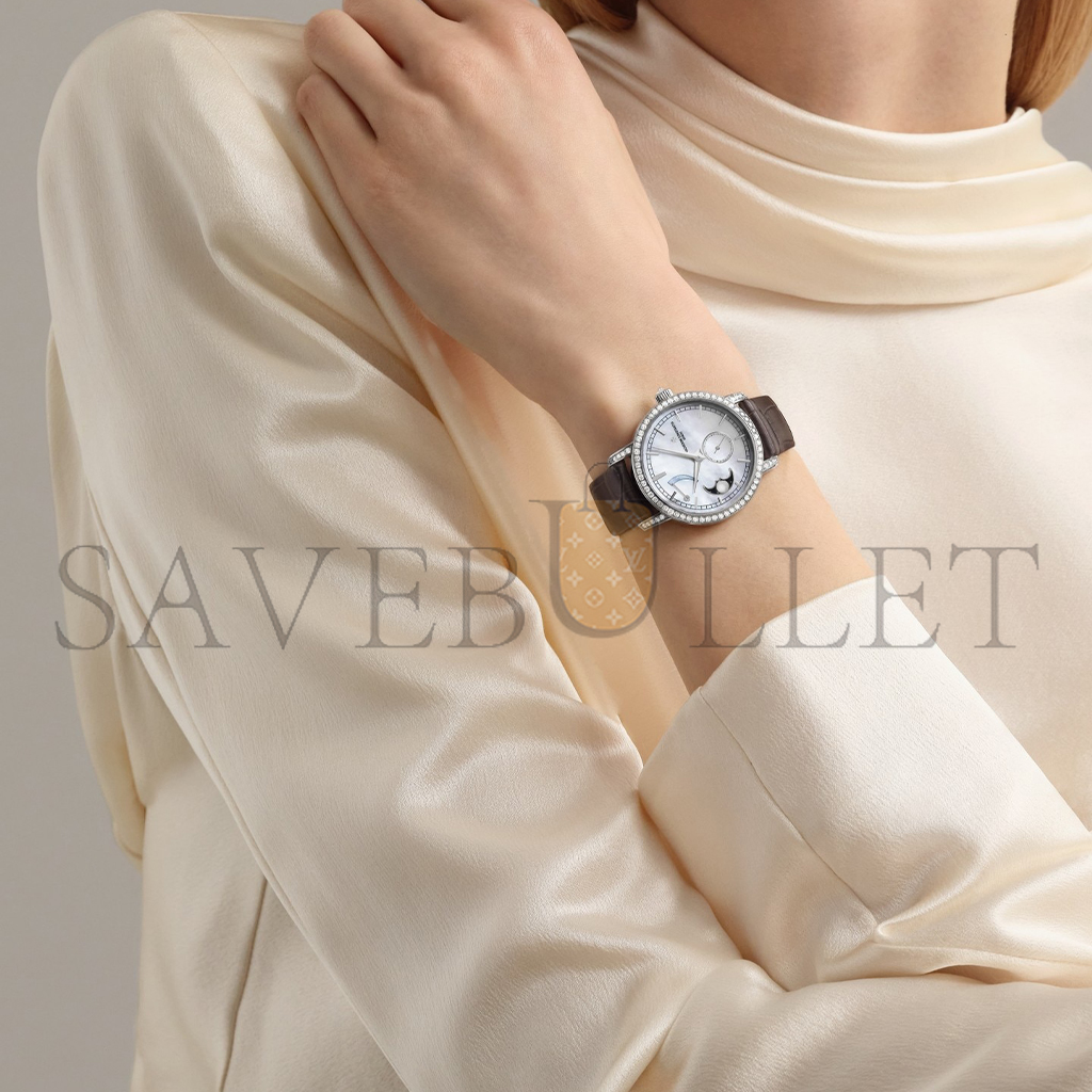 vacheron Co*sta*t*n traditionnelle series moon phases 36mm white gold watch 83570/000g-9916